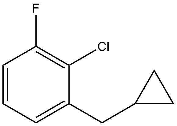 2-chloro-1-(cyclopropylmethyl)-3-fluorobenzene Structure