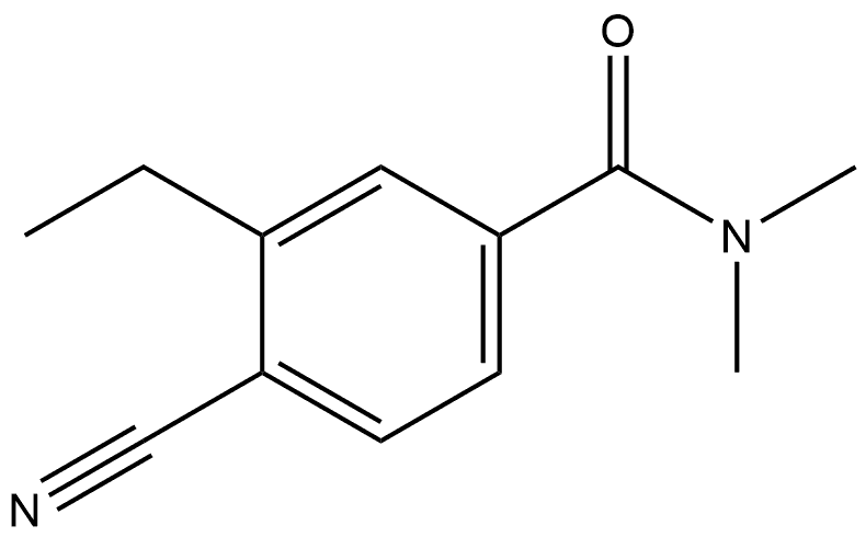 4-Cyano-3-ethyl-N,N-dimethylbenzamide Structure