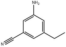 Benzonitrile, 3-amino-5-ethyl- Struktur