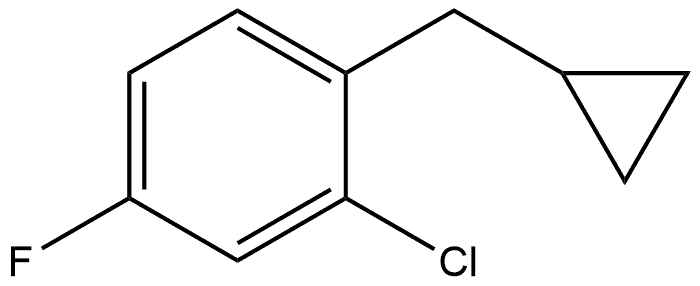 2-chloro-1-(cyclopropylmethyl)-4-fluorobenzene Structure