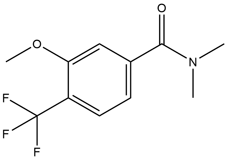 3-Methoxy-N,N-dimethyl-4-(trifluoromethyl)benzamide Structure