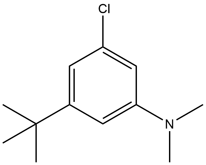 3-Chloro-5-(1,1-dimethylethyl)-N,N-dimethylbenzenamine Structure