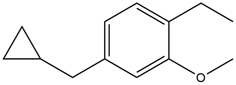 4-(Cyclopropylmethyl)-1-ethyl-2-methoxybenzene Structure