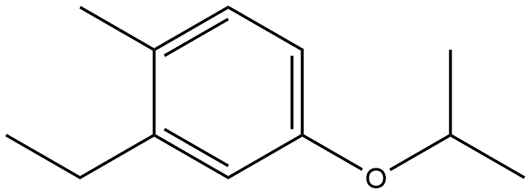 2-Ethyl-1-methyl-4-(1-methylethoxy)benzene 结构式