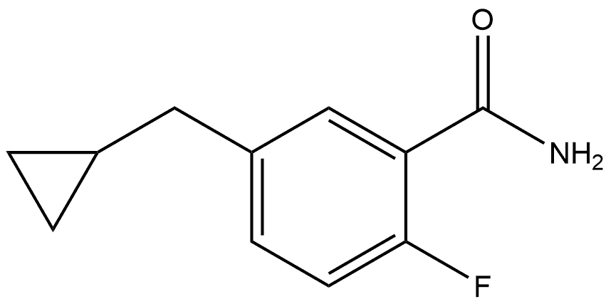 5-(cyclopropylmethyl)-2-fluorobenzamide Structure