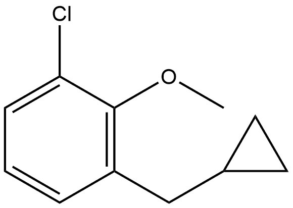 1-Chloro-3-(cyclopropylmethyl)-2-methoxybenzene Structure