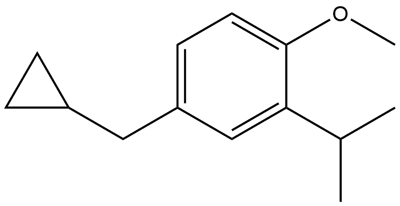 4-(Cyclopropylmethyl)-1-methoxy-2-(1-methylethyl)benzene Structure