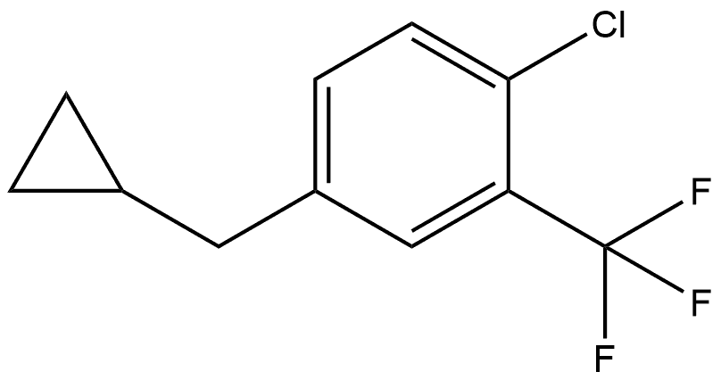 1-Chloro-4-(cyclopropylmethyl)-2-(trifluoromethyl)benzene Structure