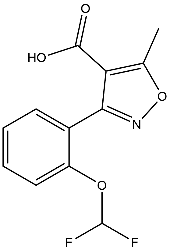 1370418-82-8 3-[2-(二氟甲氧基)苯基]-5-甲基异噁唑-4-甲酸