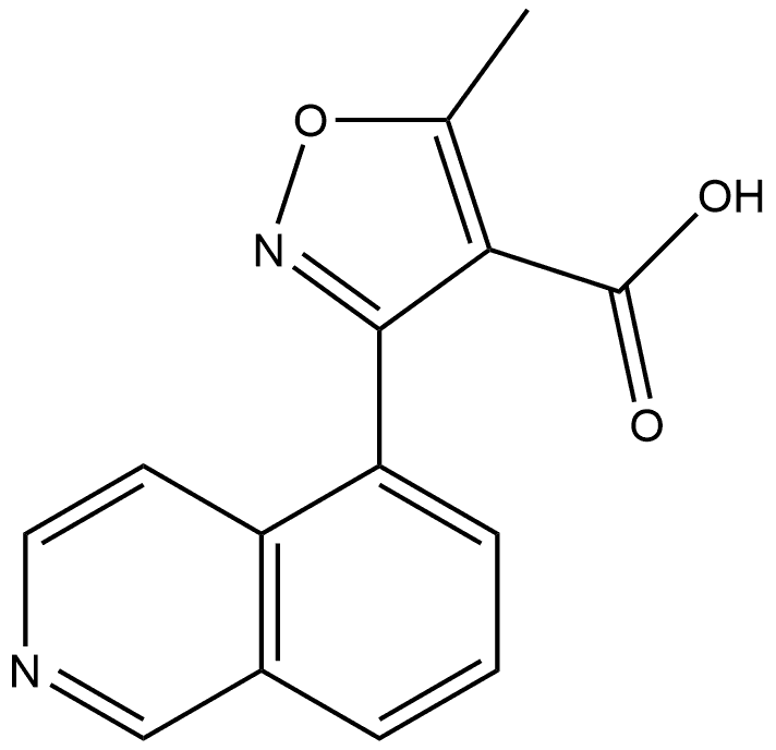 3-(5-Isoquinolyl)-5-methylisoxazole-4-carboxylic Acid Structure