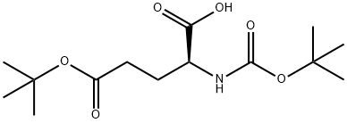 Glutamic acid, N-[(1,1-dimethylethoxy)carbonyl]-, 5-(1,1-dimethylethyl) ester Structure