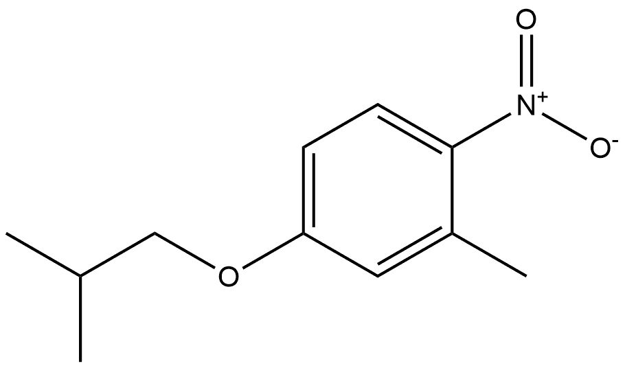 4-isobutoxy-2-methyl-1-nitrobenzene Structure