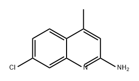 2-Quinolinamine, 7-chloro-4-methyl- 结构式