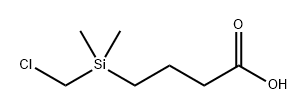 Butanoic acid, 4-[(chloromethyl)dimethylsilyl]- Structure