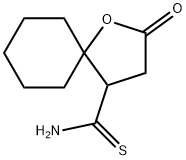 2-Oxo-1-oxaspiro[4.5]decane-4-carbothioamide Structure
