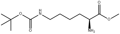 Lysine, N6-[(1,1-dimethylethoxy)carbonyl]-, methyl ester 化学構造式