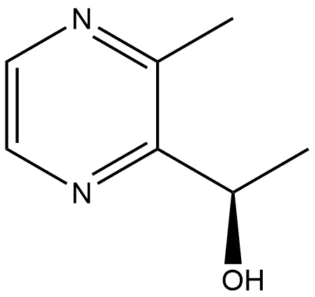 (R)-1-(3-METHYLPYRAZIN-2-YL)ETHANOL, 1372452-51-1, 结构式