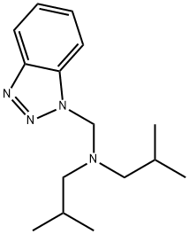 (1H-1,2,3-Benzotriazol-1-ylmethyl)bis(2-methylpropyl)amine Struktur
