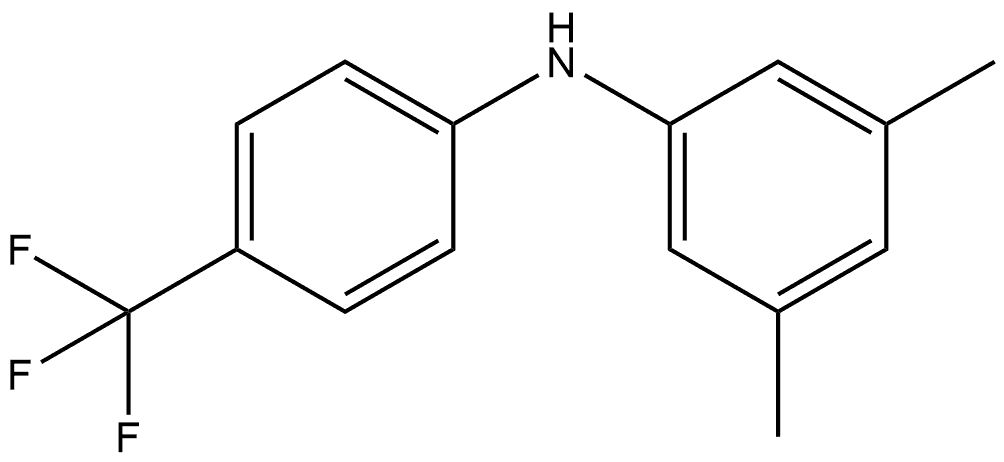 3,5-Dimethyl-N-[4-(trifluoromethyl)phenyl]benzenamine 结构式