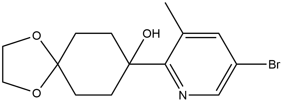 1373148-66-3 8-(5-Bromo-3-methyl-2-pyridinyl)-1,4-dioxaspiro[4.5]decan-8-ol