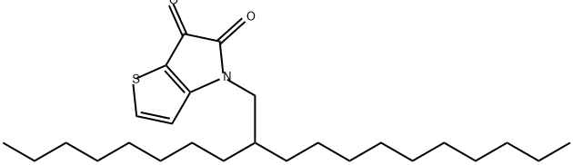 4H-Thieno[3,2-b]pyrrole-5,6-dione, 4-(2-octyldodecyl)- Structure