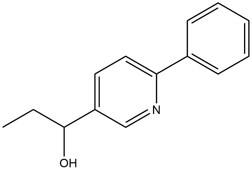 1-(6-phenylpyridin-3-yl)propan-1-ol Structure