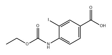 Benzoic acid, 4-[(ethoxycarbonyl)amino]-3-iodo- Structure