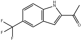 Ethanone, 1-[5-(trifluoromethyl)-1H-indol-2-yl]- Structure