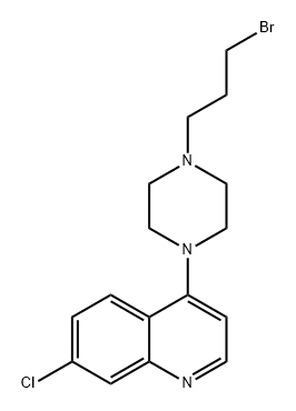 Quinoline, 4-[4-(3-bromopropyl)-1-piperazinyl]-7-chloro- Structure