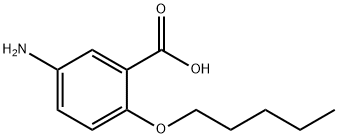 Benzoic acid, 5-amino-2-(pentyloxy)-,13737-91-2,结构式