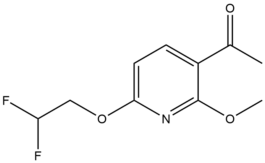 1-[6-(2,2-Difluoroethoxy)-2-methoxy-3-pyridinyl]ethanone|