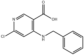 4-(Benzylamino)-6-chloronicotinic acid 化学構造式