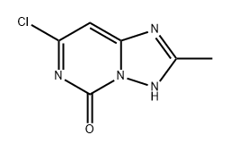 7-氯-2-甲基-[1,2,4]三唑并[1,5-C]嘧啶-5(3H)-酮, 1374306-38-3, 结构式
