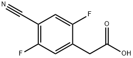 4-Cyano-2,5-difluorophenylacetic acid Struktur