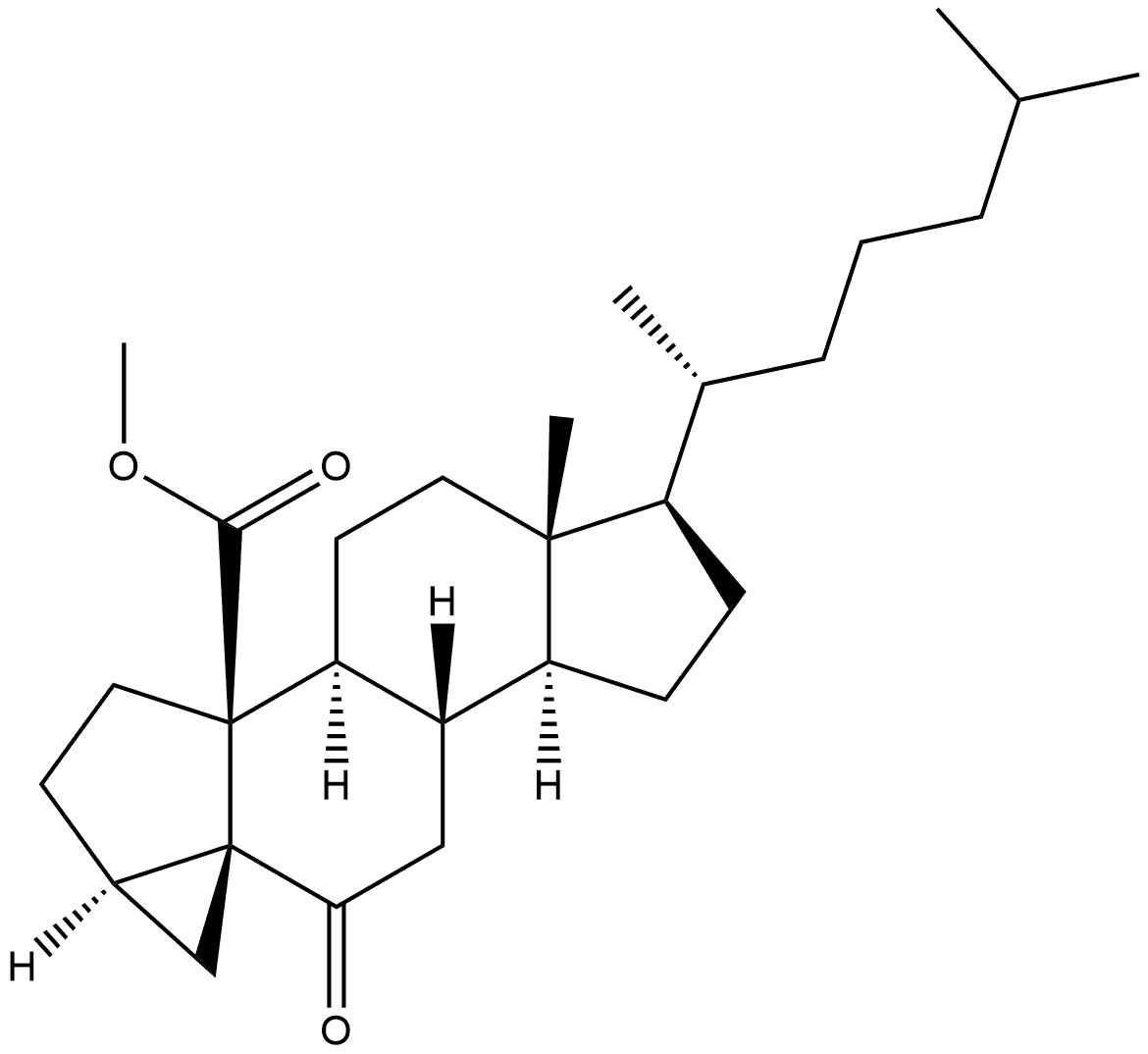 3,5-Cyclocholestan-19-oic acid, 6-oxo-, methyl ester, (3α,5R)- (9CI)