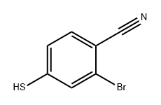2-溴-4-巯基苄腈, 1374518-02-1, 结构式