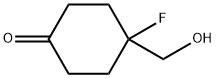 4-Fluoro-4-(hydroxymethyl)cyclohexanone Struktur