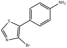 Benzenamine, 4-(4-bromo-5-thiazolyl)- Struktur