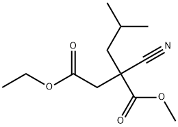 Butanedioic acid, 2-cyano-2-(2-methylpropyl)-, 4-ethyl 1-methyl ester