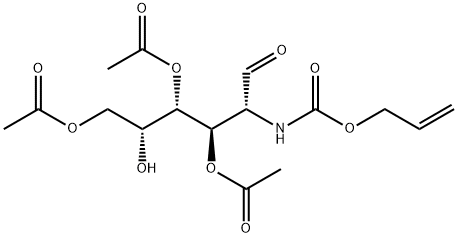 D-Galactose, 2-deoxy-2-[[(2-propen-1-yloxy)carbonyl]amino]-, 3,4,6-triacetate 化学構造式