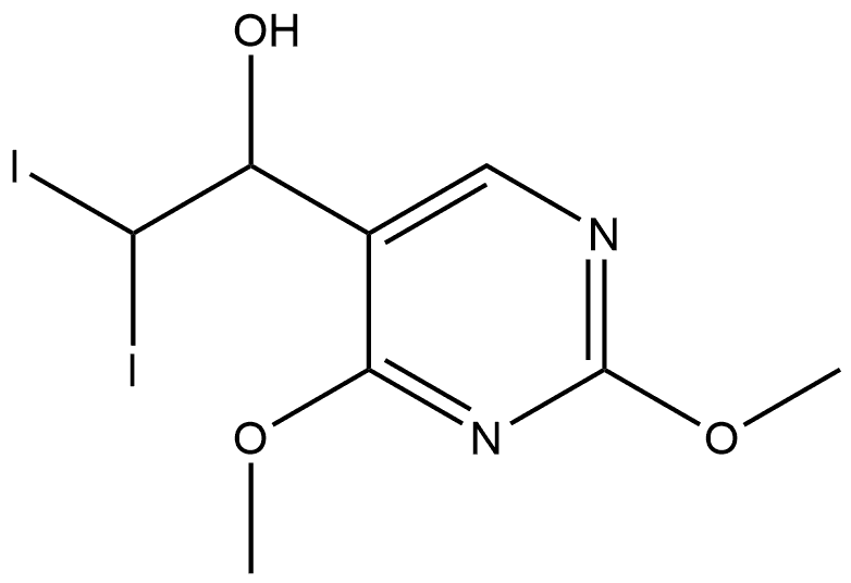 5-Pyrimidinemethanol, α-(diiodomethyl)-2,4-dimethoxy-