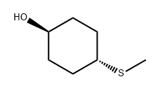Cyclohexanol, 4-(methylthio)-, trans- Structure