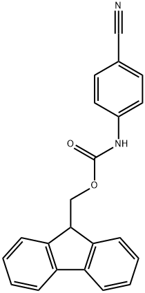 9H-Fluoren-9-ylmethyl N-(4-cyanophenyl)carbamate Structure