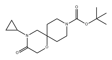 1-Oxa-4,9-diazaspiro[5.5]undecane-9-carboxylic acid, 4-cyclopropyl-3-oxo-, 1,1-dimethylethyl ester
