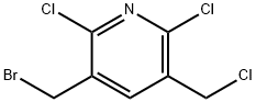 Pyridine, 3-(bromomethyl)-2,6-dichloro-5-(chloromethyl)-