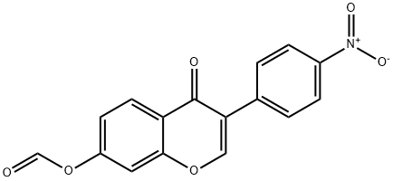 3-(4-Nitrophenyl)-4-oxo-4H-chromen-7-yl formate Struktur