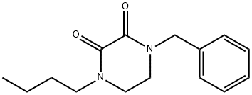 2,3-Piperazinedione, 1-butyl-4-(phenylmethyl)- Structure