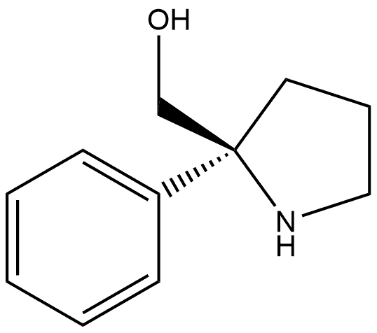 (S)-(2-phenylpyrrolidin-2-yl)methanol Structure