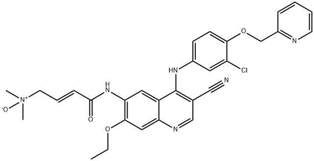 来那替尼二甲胺氮氧杂质,1376615-55-2,结构式