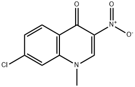 7-Chloro-1-methyl-3-nitroquinolin-4(1H)-one Struktur